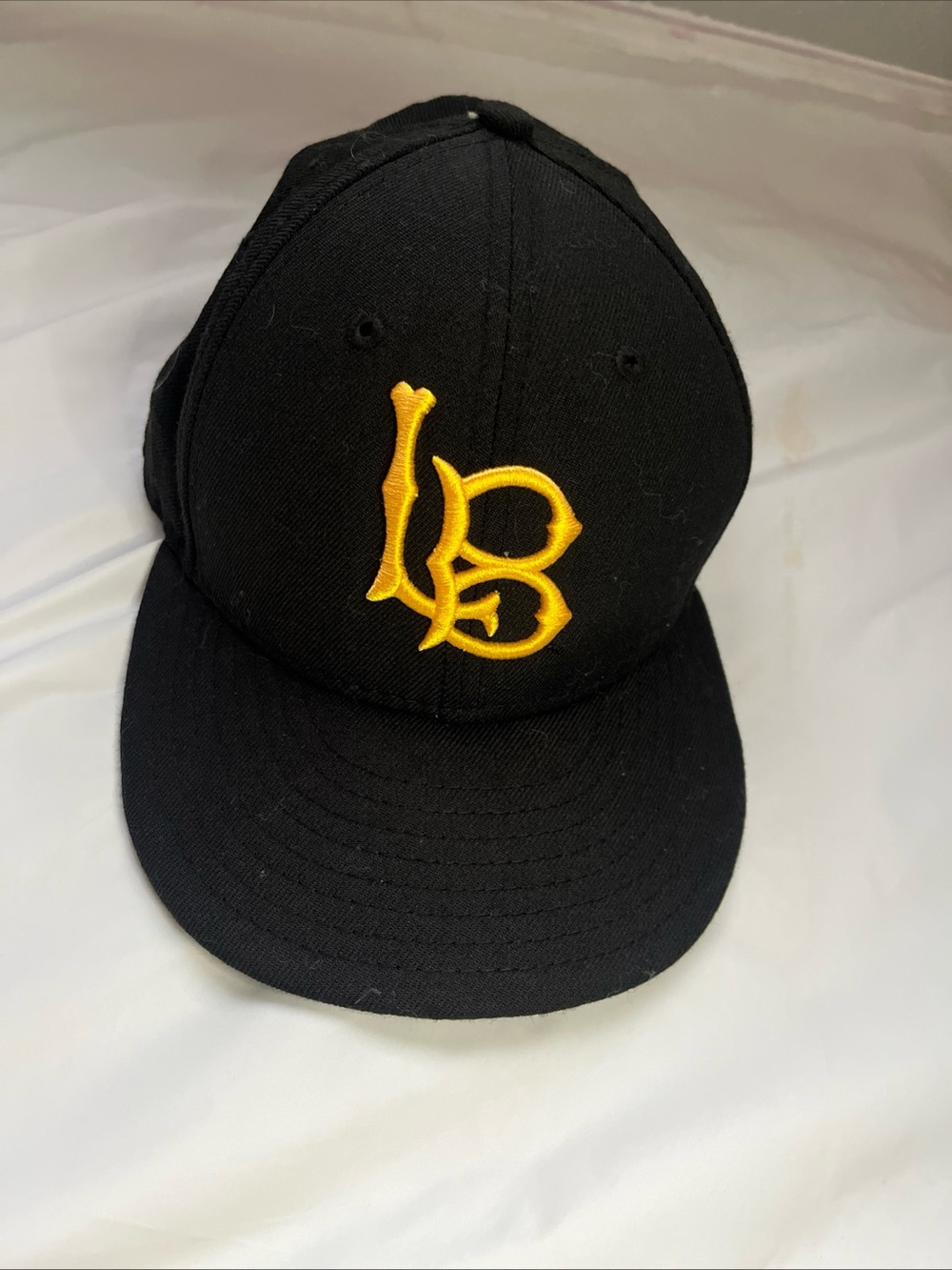New Era 59FIFTY Long Beach State 49ers Black Fitted Hat Cap Size 7 3/4